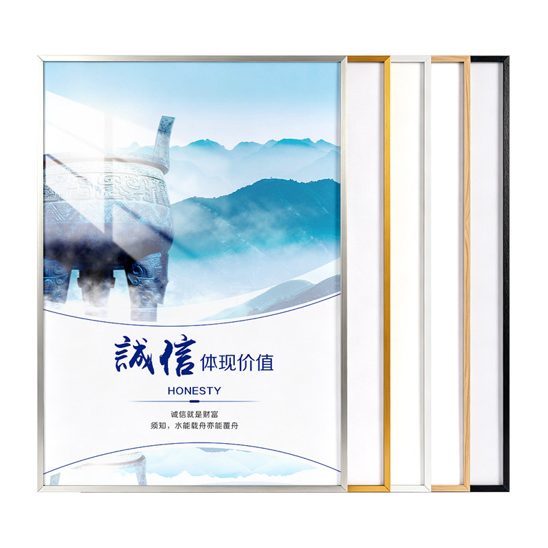 开启式铝合金电梯广告展示框抽拉