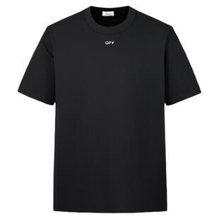 OFF-WHITE™情侣装新款多色短袖T恤基础日常款纯色圆领休闲半袖