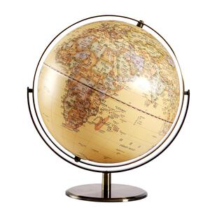 【天屿】32CM正版凹凸立体仿古浮雕地球仪儿童标准教学高清专学生用初中生书房办公桌工艺品复古大号高中生3d