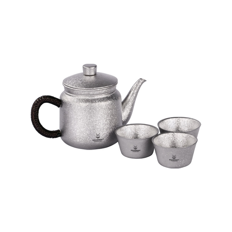 银蚁纯钛泡茶壶带滤网茶具茶水分离功夫泡茶壶旅行套装小茶壶单壶