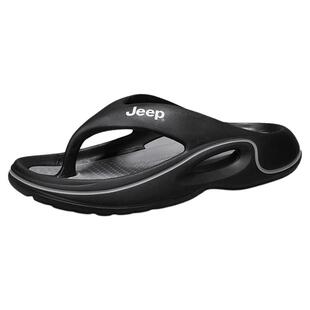 JEEP吉普拖鞋男夏外穿2026新款夹板运动凉拖鞋厚底防滑男士人字拖