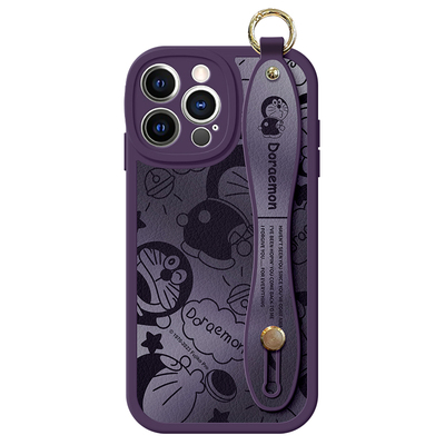 渐变哆啦A梦手机壳苹果14卡通