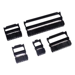 FC压线头 牛角插头6/8/10p/14/16/20/26/30/40pin排线头2.54mm