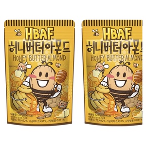 HBAF蜂蜜黄油扁桃仁120g多口味