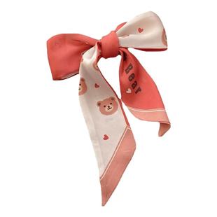 可爱长飘带丝巾百搭绑发绑包包装饰飘带头巾伴手礼丝带