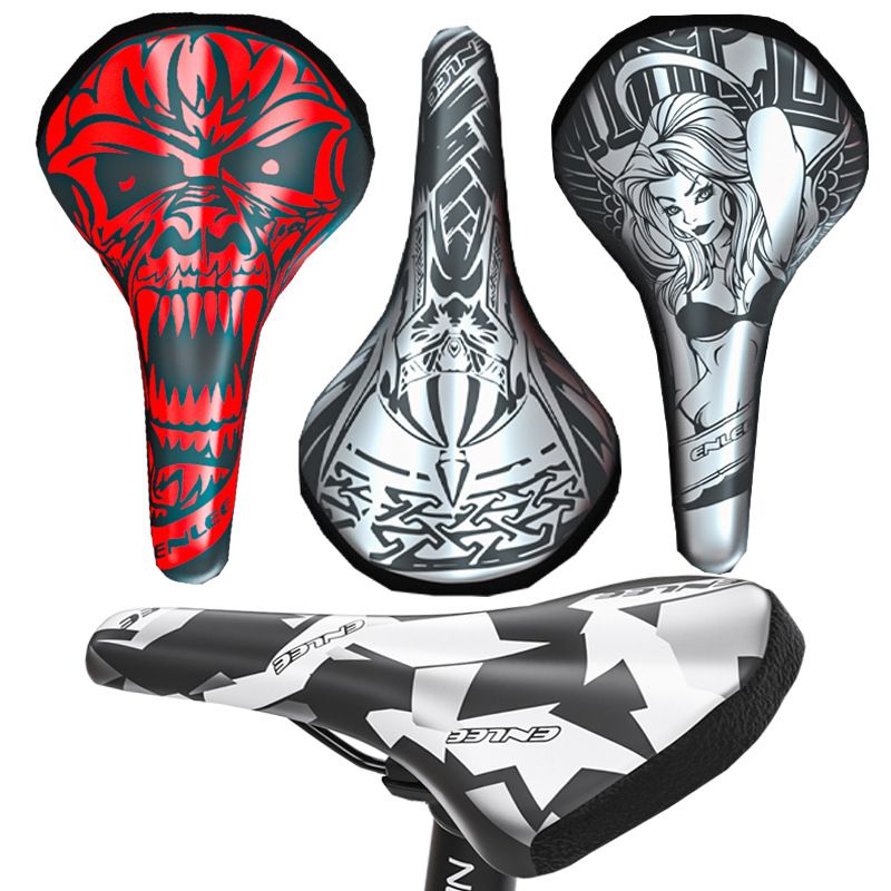 跨境个性自行车座垫 户外骑行鞍座 舒适减震山地车座包自行车配件