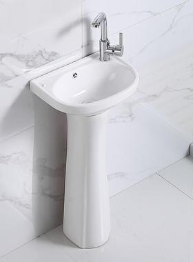 家用立柱式洗脸盆小户型化妆室立柱盆一体陶瓷迷你落地洗手盆阳台