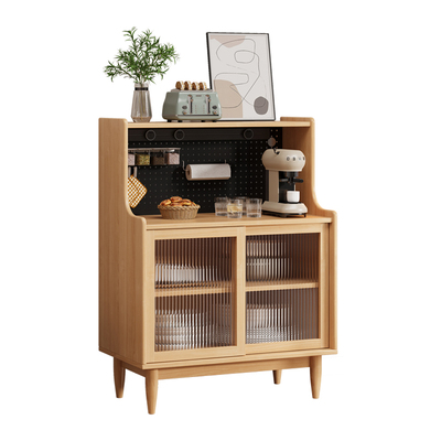 实木餐边柜超薄厨房茶水柜