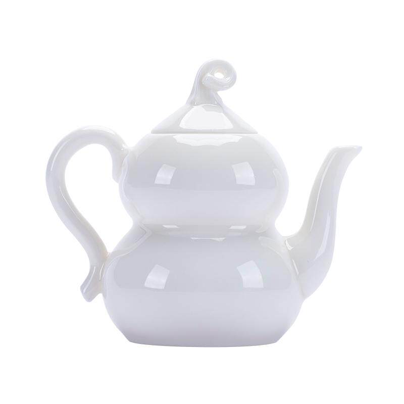钰铨龙门传统德化白瓷福禄茶壶