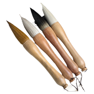 书梁正品书法毛笔牛角兼毫羊毫狼毫粗大提斗毛笔特大号写春联国画中小号对联大字福字专用毛笔抓笔斗笔套装