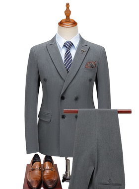 罗蒙男士商务休闲春季西服套装