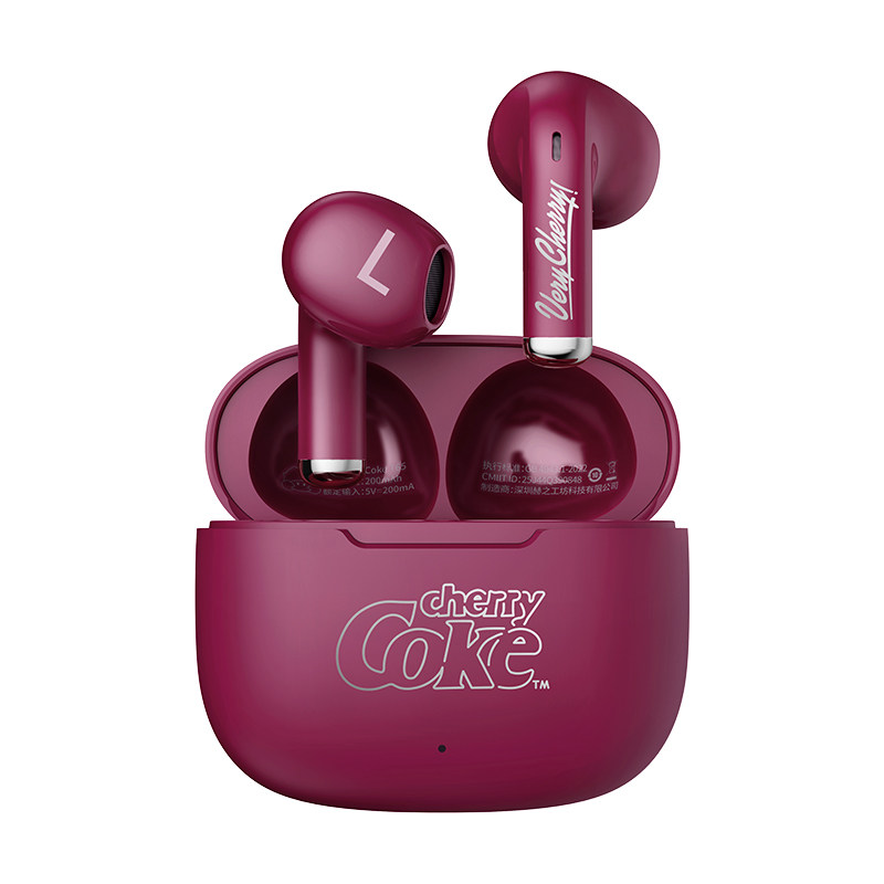 可口可乐(CoCa-Cola)联名无线蓝牙耳机不入耳式运动降噪耳麦T65