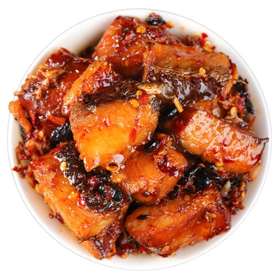 小味儿香辣鱼排湖南特产零食小吃特辣椒酱淡水鱼即食腊鱼块下饭菜