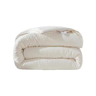 安睡宝A类全棉亲肤被子被芯单人春秋被提花新疆棉棉花被保暖冬被