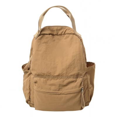 韩版简约纯色小型日常通勤背包