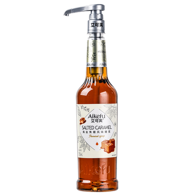 海盐焦糖风味糖浆750ml海盐焦糖咖啡拿铁奶茶鸡尾酒调酒调味糖浆
