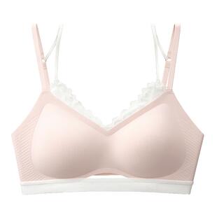 幸棉外扩内衣女聚拢小胸显大蕾丝美背无痕收副乳防下垂性感文胸罩