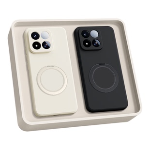 适用小米17Max手机壳Xiaomi17Max新款MI保护套带旋转支架液态硅胶2605EPN8EC镜头全包防摔十七简约男女软外壳