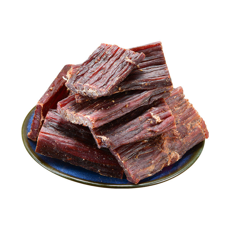 四川龙帮藏巴风干猪肉500g袋装五香麻辣猪肉脯零食办公室充饥即食