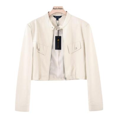 保罗彼得小香风短款皮短外套