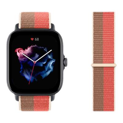适用小米WatchS4尼龙回环手表带sport4代腕表S3智能s2运动s1pro华米Amazfit GTR3/2新款GTS 2mini男女式腕带