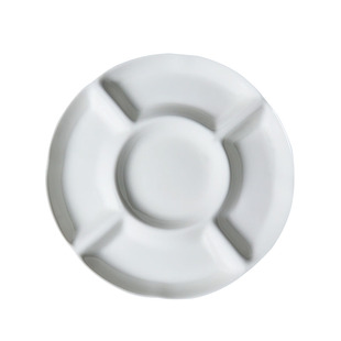 盘子酒店餐具特色卤味拼盘五果盘创意拼盘五格盘子圆形干果水果盘