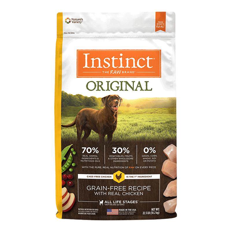 【临期】Instinct天然百利无谷鸡肉犬粮小型犬狗粮生鲜冻干全犬粮