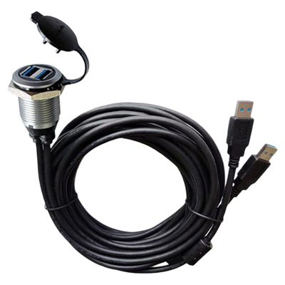 双路USB3.0带电缆传输速度更快