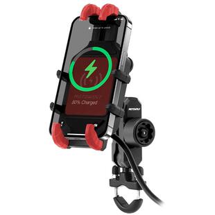 摩多狼电动车摩托车机车外卖骑手龙头改装手机导航底座支架配件包