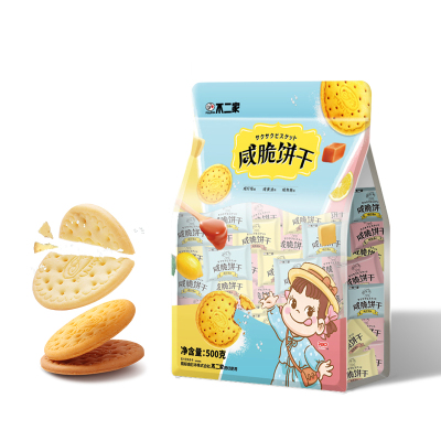 不二家官方旗舰店咸脆饼干多种口味下午茶办公零食小吃