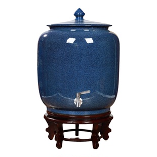 景德镇陶瓷米缸厨房密封罐家用装水缸龙头泡茶水桶食用油坛子酒瓶