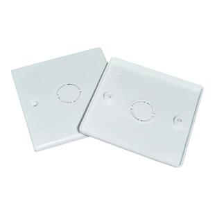 86型带孔线盒盖板面板白板开关插座明盒盖板暗盒保护盖板200个装