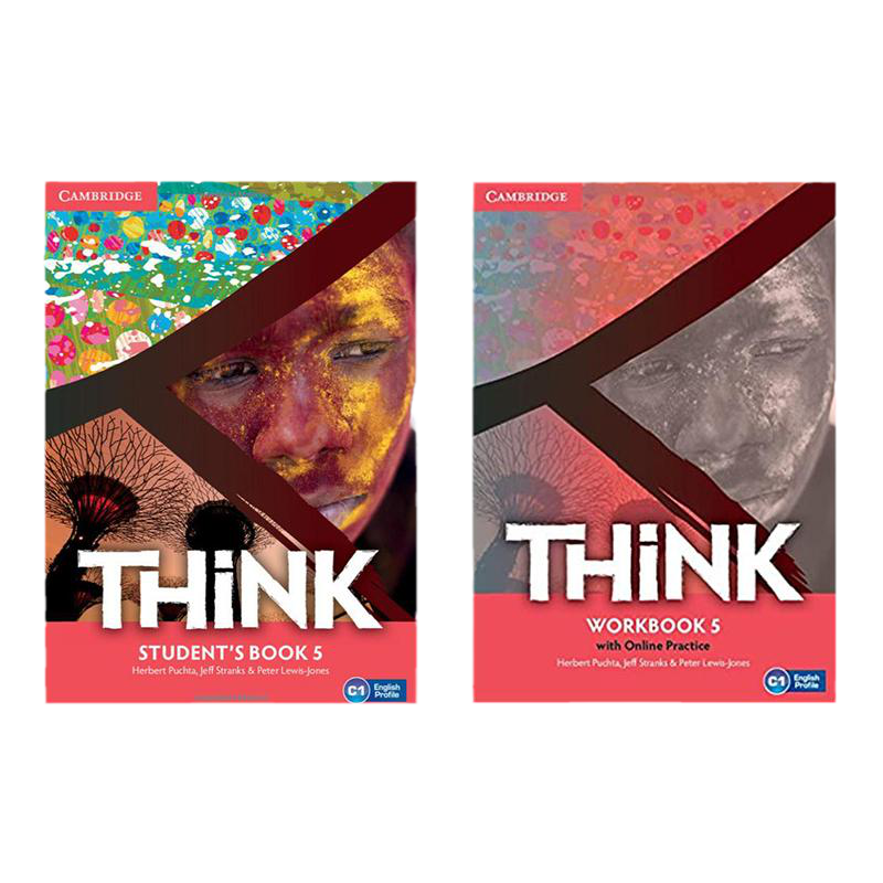 原版进口剑桥少儿英语教材Think 五级 think教材 青少年英语培训教材 学生书+练习册+在线学习账号