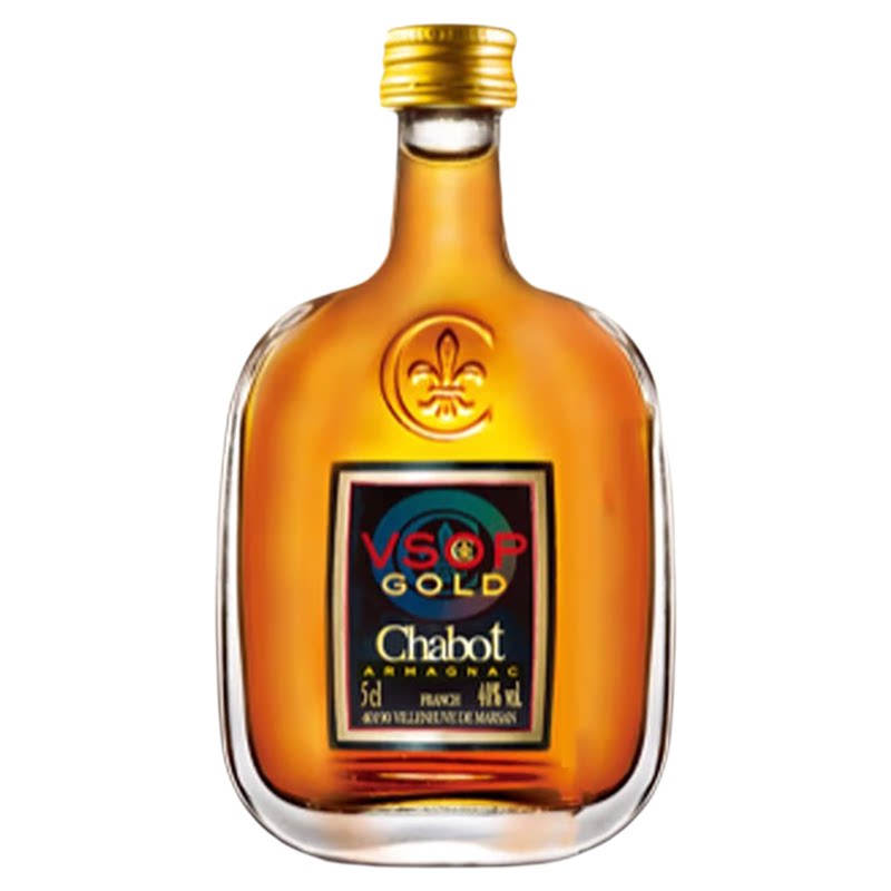 【U先试饮】法国Chabot戛堡雅文邑金装VSOP白兰地50ml 调酒微醺