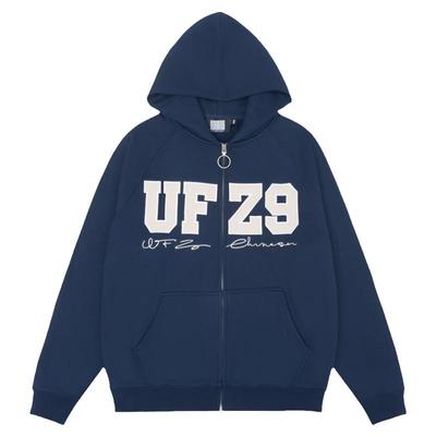 UFZ9撞色4字母拉链衫休闲宽松