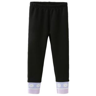 戴维贝拉女童打底裤儿童加绒保暖裤子2026冬装新款不倒绒紧身长裤