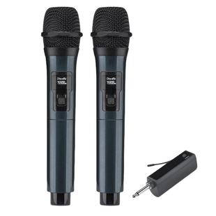 声卡直播充电式无线话筒一拖二万能专通用会议麦克风家用k歌手持