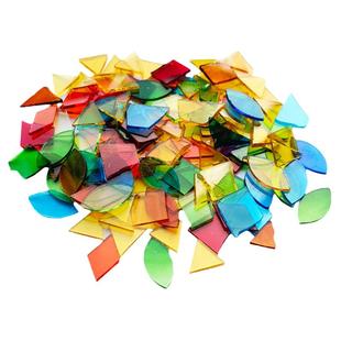 菱形马赛克 三角形手工DIY台灯烛台云母片土耳其灯彩色玻璃高透光