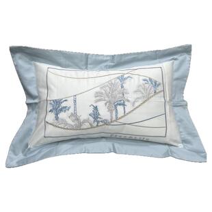 特价100支长绒棉刺绣腰枕纯棉小抱枕床品汽车椅子腰靠30*50含芯