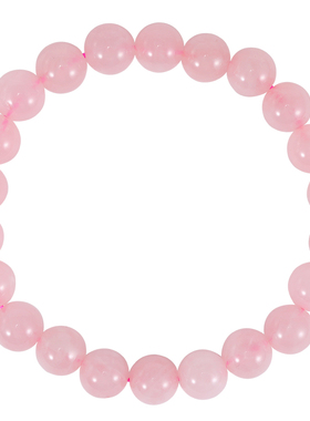 天然粉水晶手串轻奢小众