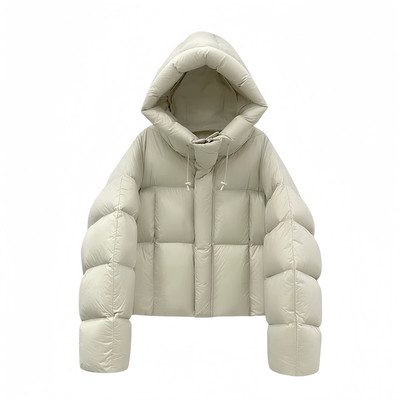 晶煊韩国高级感短款连帽羽绒棉袄