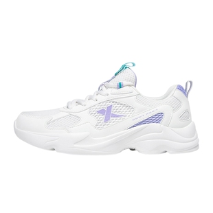 特步女鞋运动鞋女款老爹鞋2026新款春秋网鞋透气官方旗舰店跑步鞋