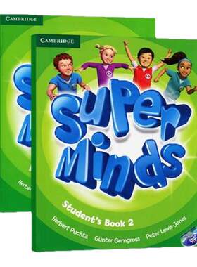 清仓处理剑桥原版少儿英语教材6-12岁英音 Super minds starter/1/2/3/4/5/6 级别主课本含光盘练习册剑桥YLE考试 9780521148528