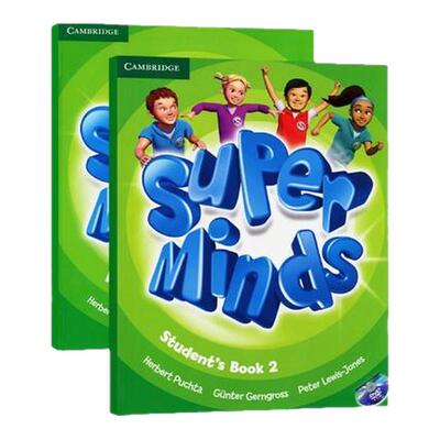 清仓处理剑桥原版少儿英语教材6-12岁英音 Super minds starter/1/2/3/4/5/6 级别主课本含光盘练习册剑桥YLE考试 9780521148528