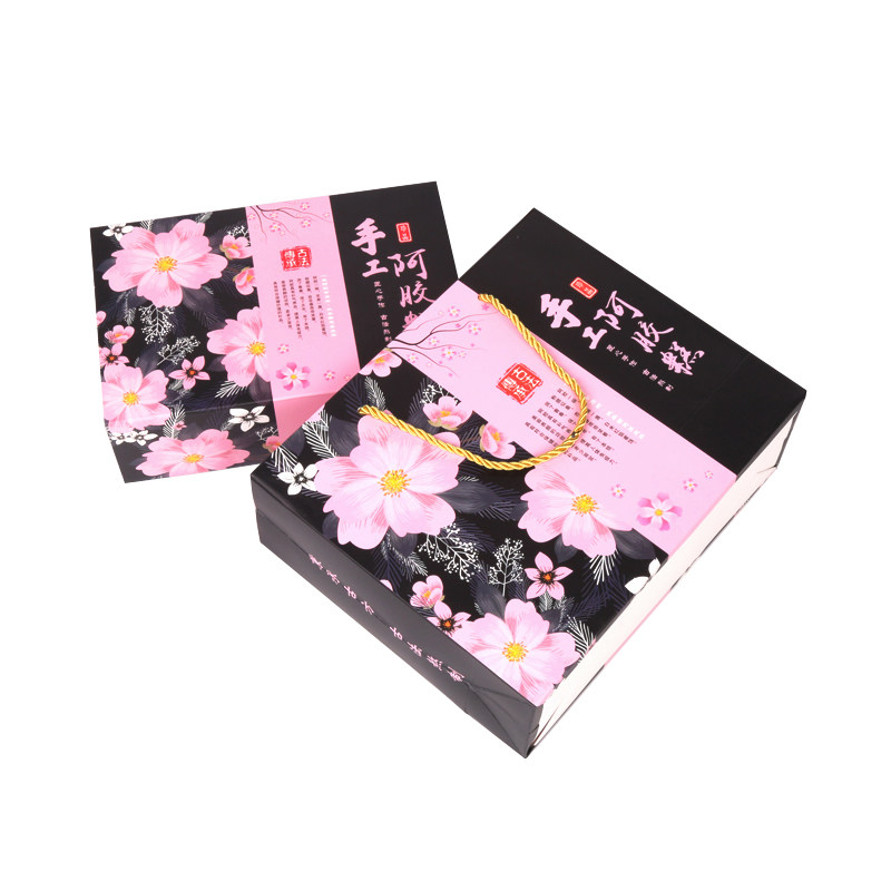 阿胶糕高档手工半斤装盒子