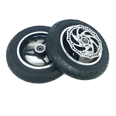 10x2.0实心轮胎滑板车前轮总成