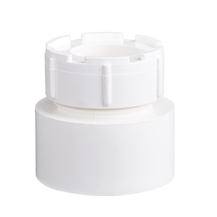 联塑PVC排水50 75 110 160外插清扫口堵头内插堵头接头水管配件