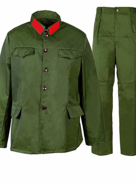 的确良65式军衣套装老兵衣服