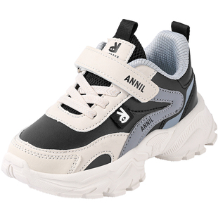 安奈儿男童鞋子2026新款今年流行爆款跑步鞋中大童儿童运动鞋春季