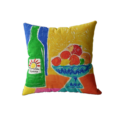 okay涂鸦哈林韩系客厅抱枕套沙发抱枕靠垫办公室腰枕套床头靠背垫